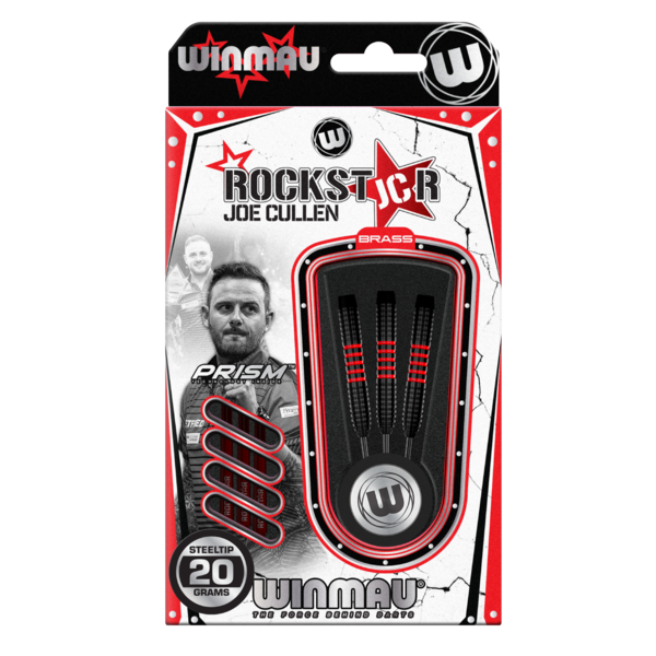 Winmau Darts Winmau Joe Cullen Brass Steel Tip Darts 20g