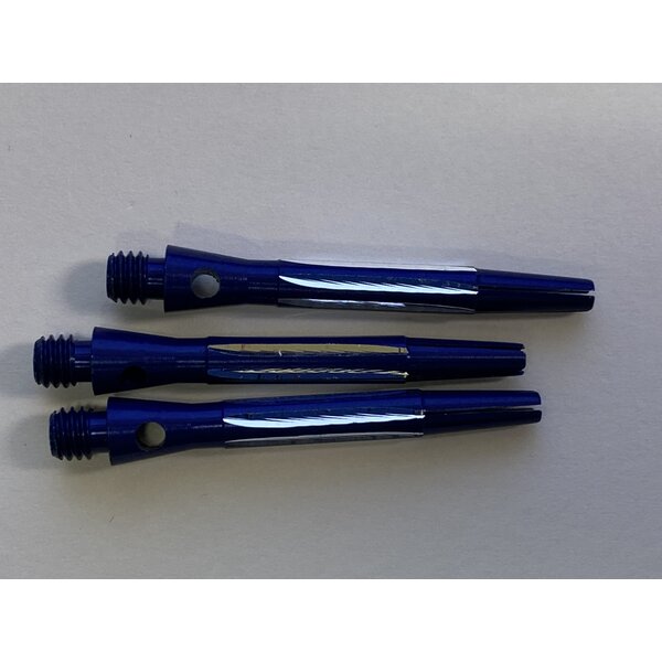 Blue Diamond Cut Fluted Short Shafts