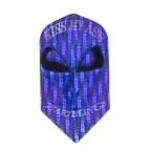 Designa Kiss My A$$ Earthling 2D Glitter Quazar Slim Dart Flights