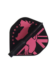 COSMO DARTS Cosmo Fit Flight Scott Mitchell Dark Black Standard Dart Flights