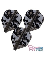 COSMO DARTS Cosmo Fit Flight Liquid Camo B Black Shape Dart Flights