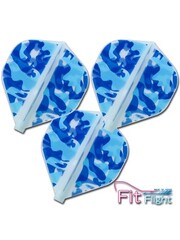 COSMO DARTS Cosmo Fit Flight Liquid Camo C Blue Standard Dart Flights