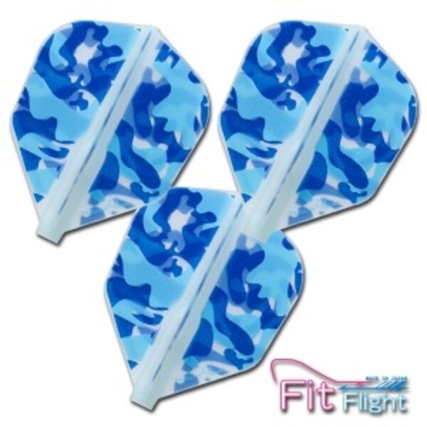 COSMO DARTS Cosmo Fit Flight Liquid Camo C Blue Shape Dart Flights