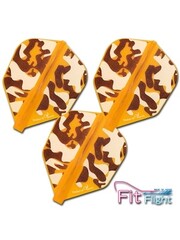 COSMO DARTS Cosmo Fit Flight Liquid Camo D Orange Shape Dart Flights