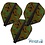 COSMO DARTS Cosmo Fit Flight Air Liquid Camo A Dark Black Shape Dart Flights