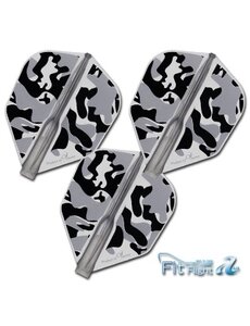 COSMO DARTS Cosmo Fit Flight Air Liquid Camo B Black Shape Dart Flights