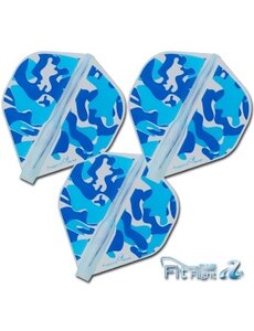 COSMO DARTS Cosmo Fit Flight Air Liquid Camo C Blue Standard Dart Flights