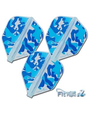 COSMO DARTS Cosmo Fit Flight Air Liquid Camo C Blue Shape Dart Flights