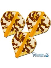 COSMO DARTS Cosmo Fit Flight Air Liquid Camo D Orange Standard Dart Flights