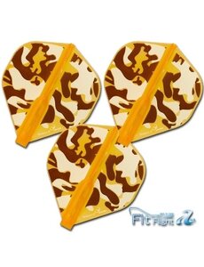 COSMO DARTS Cosmo Fit Flight Air Liquid Camo D Orange Standard Dart Flights