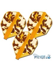 COSMO DARTS Cosmo Fit Flight Air Liquid Camo D Orange Shape Dart Flights