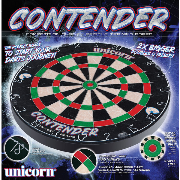 Unicorn Darts Unicorn Contender Trainer Steel Tip Dart Board