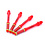 CueSoul CueSoul Tero AK7 Red Slim Dart Shafts