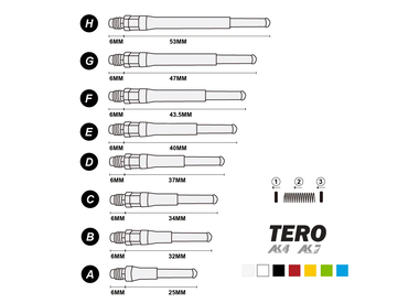 CueSoul AK4 Tero Dart Shafts