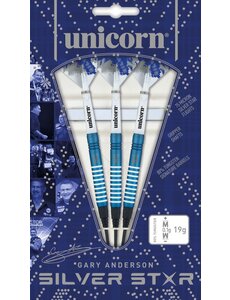 Unicorn Darts Unicorn Gary Anderson Silver Star Blue 80% Soft Tip Darts
