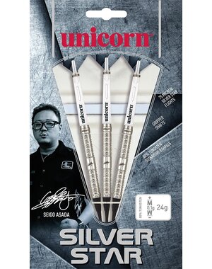 Unicorn Darts Unicorn Seigo Asada Silver Star 80% 23g Soft Tip Darts