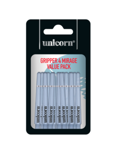 Unicorn Darts Unicorn Gripper 4 Mirage Blue Medium 5 Set Value Pack Dart Shafts