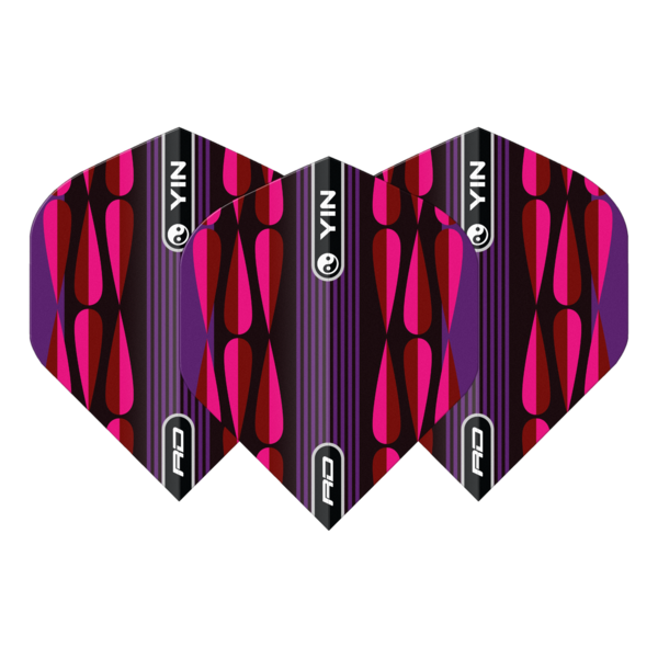 RED DRAGON Red Dragon Yin Yang Pink and Green Double Sided  Standard Dart Flights