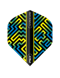 RED DRAGON Red Dragon Hardcore XT Blue and Yellow Standard Dart Flights