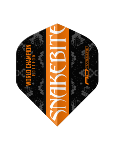 RED DRAGON Red Dragon Players Yin Yang  Peter Wright Orange and Black Standard Dart Flights