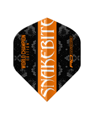 RED DRAGON Red Dragon Players Yin Yang  Peter Wright Orange and Black Standard Dart Flights