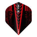 RED DRAGON Red Dragon Yin Yang Black and Red Double Sided Standard Dart Flights