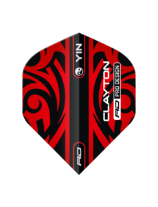 RED DRAGON Red Dragon Players Yin Yang  Jonny Clayton Red and Green Standard Dart Flights
