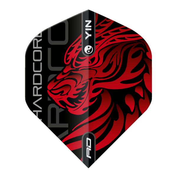 RED DRAGON Red Dragon Players Yin Yang Jonny Clayton Gold and Red Standard Dart Flights