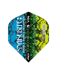 RED DRAGON Red Dragon Players Yin Yang Peter Wright Green and Blue Standard Dart Flights
