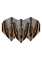 RED DRAGON Red Dragon Hardcore Premium Black and Gold Standard Dart Flights