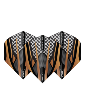 RED DRAGON Red Dragon Hardcore Premium Black and Gold Standard Dart Flights