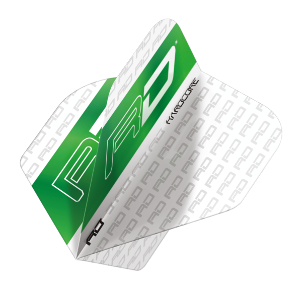 RED DRAGON Red Dragon Hardcore XT RD Logo White and Green Standard Dart Flights