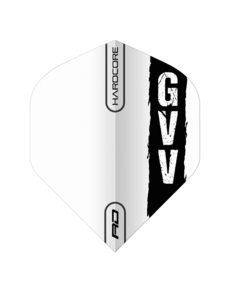 RED DRAGON Red Dragon Players Extra Thick Gian van Veen  White and Black Standard Dart Flights