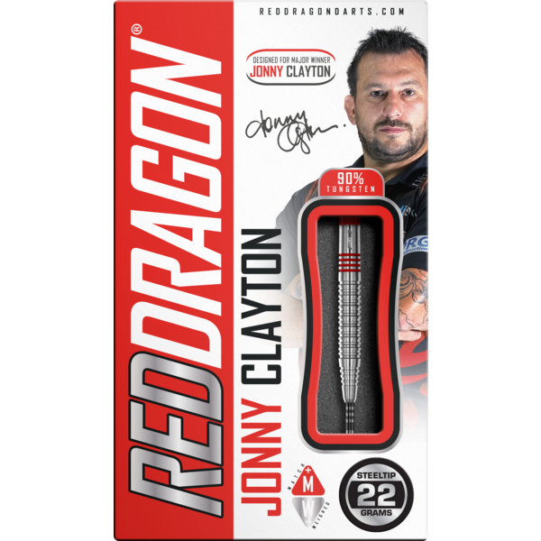 RED DRAGON Red Dragon Jonny Clayton Original 2.0 Steel Tip Darts