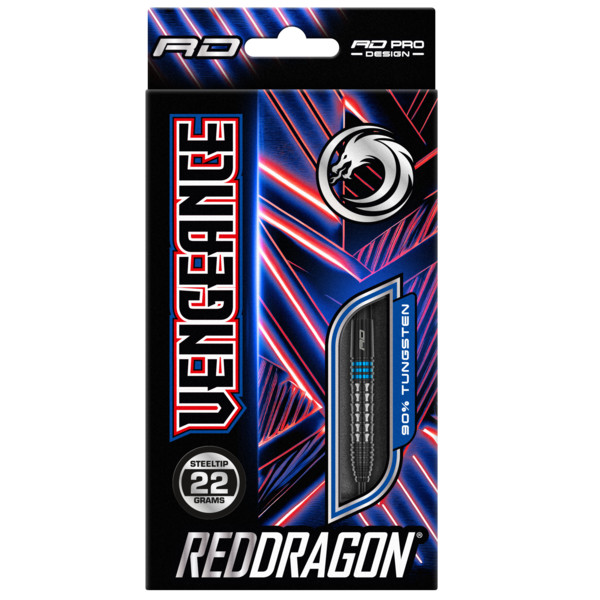 RED DRAGON Red Dragon Vengeance Blue Steel Tip Darts