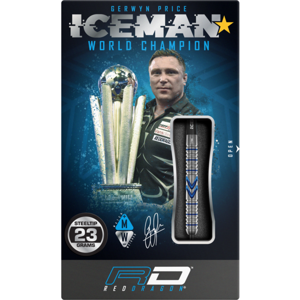 RED DRAGON Red Dragon Gerwyn Price - Iceman Midnight Edition Steel Tip Darts