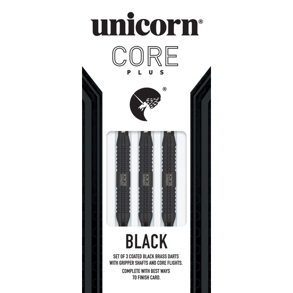 Unicorn Darts Unicorn Core Plus Win Black Style 1 Soft Tip Darts