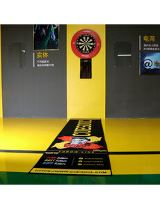CueSoul CUESOUL Light Weight Darts Mat, Capped Skull