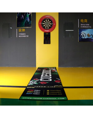 CueSoul CUESOUL Light Weight Darts Mat, Rose & Skeleton