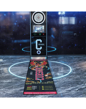 CueSoul CUESOUL Light Weight Darts Mat, Vermilion Bird