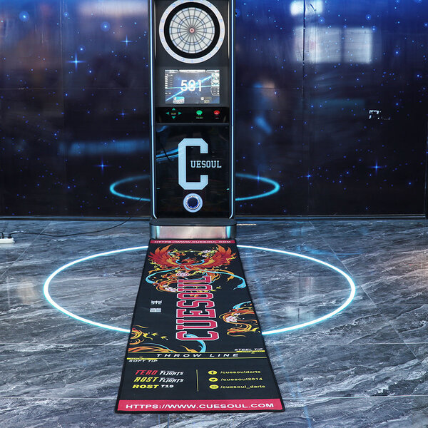 CueSoul CUESOUL Light Weight Darts Mat, Vermilion Bird