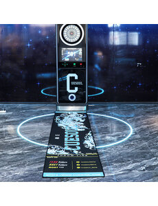 CueSoul CUESOUL Light Weight Darts Mat, White Tiger