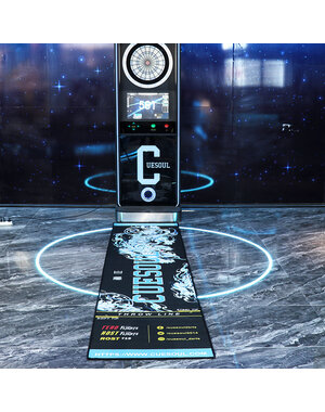 CueSoul CUESOUL Light Weight Darts Mat, White Tiger