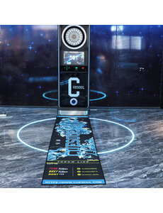 CueSoul CUESOUL Light Weight Darts Mat, Black Tortoise