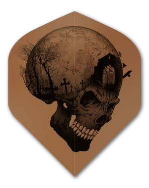 Alchemy Alchemy Copper Headstone Skull No.2 Standard Dart Flights