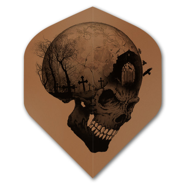 Alchemy Alchemy Copper Headstone Skull No.2 Standard Dart Flights