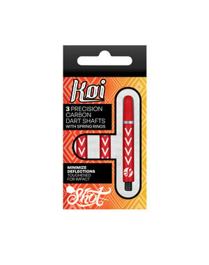 SHOT DARTS Shot Michael Smith Koi Carbon Red Dart Shafts