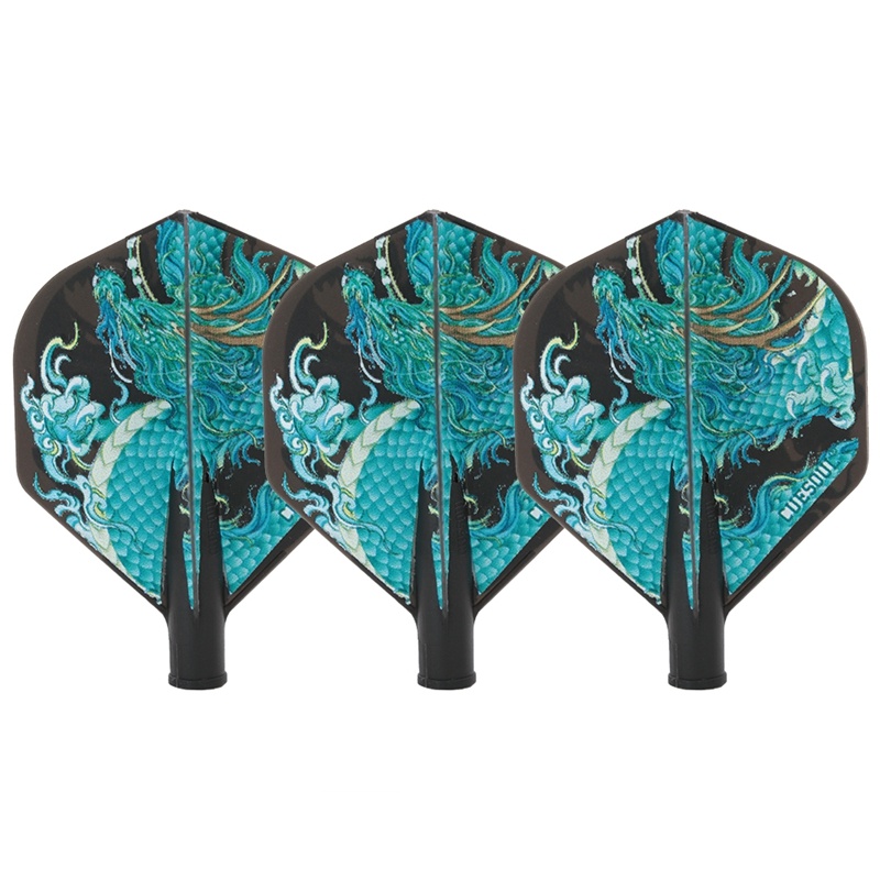 Cuesoul Flights Darts Tero Ak4 Vert Fin 2 Flight System Cuesoul Tero AK4 Dart Flights - Standard Blue - A Cuesoul Flights Darts Tero Ak4 Vert Fin 1