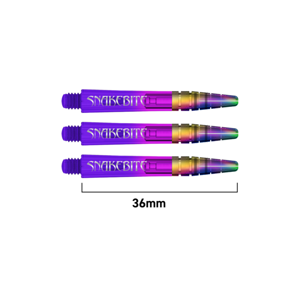 RED DRAGON Red Dragon Peter Wright Snakebite Logo Nitro Ionic Short Dart Shafts