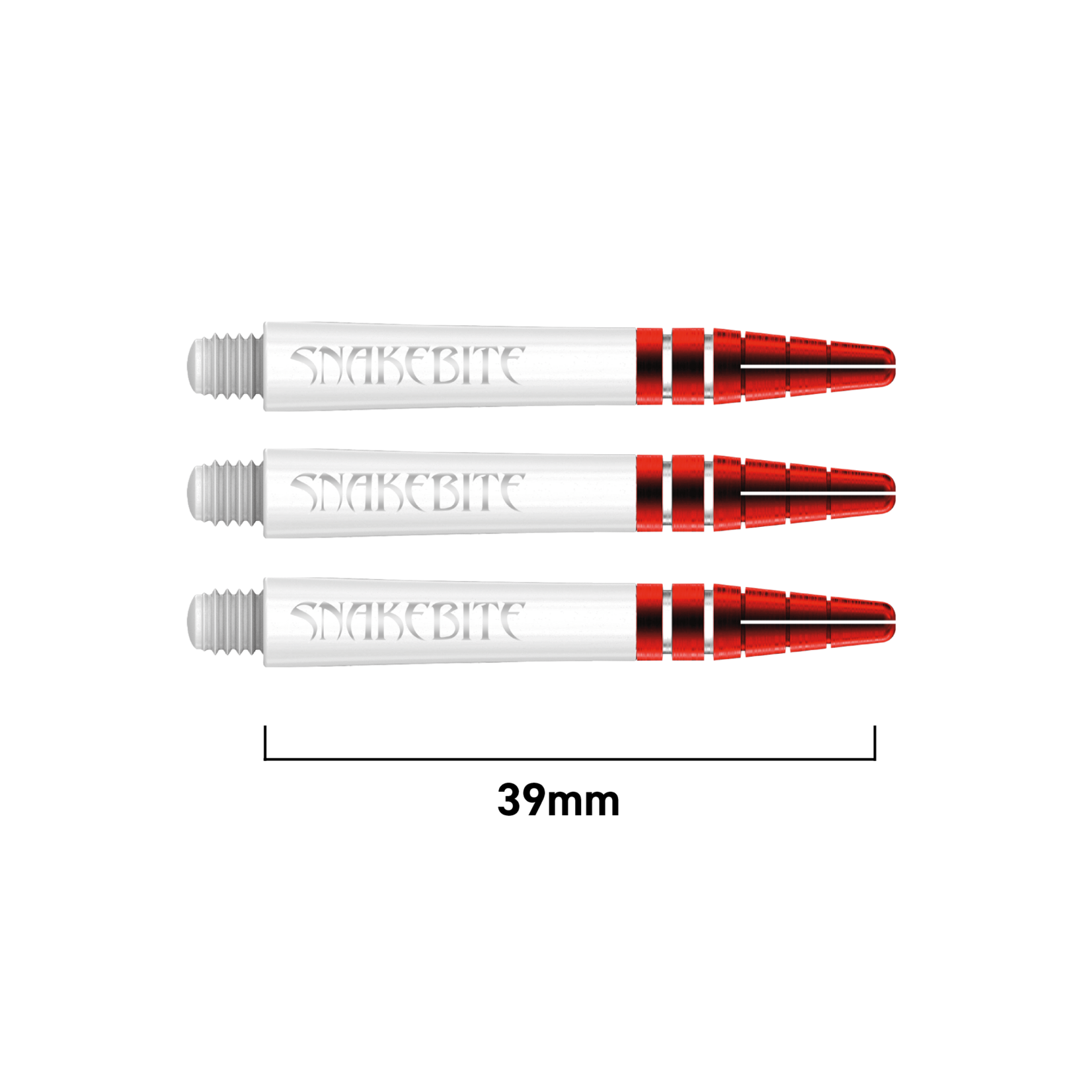 RED DRAGON Peter Wright Snakebite Logo Nitro Ionic Intermediate Dart Shafts